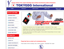 Tablet Screenshot of karateuniformjapan.com